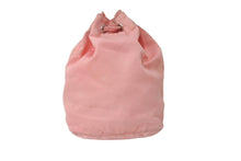 Load image into Gallery viewer, PRADA プラダ ポーチ ポシェット 巾着 トライアングルロゴ ナイロン ピンク シルバー金具 良品 中古 60812
