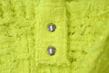 画像をギャラリービューアに読み込む, 極美品 BALENCIAGA バレンシアガ ビストロ XXS バスケットバッグ ハンドバッグ ツイード ネオンイエロー 678028 中古 60835