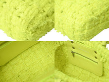 画像をギャラリービューアに読み込む, 極美品 BALENCIAGA バレンシアガ ビストロ XXS バスケットバッグ ハンドバッグ ツイード ネオンイエロー 678028 中古 60835