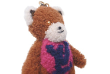 画像をギャラリービューアに読み込む, LOUIS VUITTON ルイ ヴィトン キーホルダー キーチャーム M69854 ポルト クレ LVテディベア モヘア ブラウン 美品 中古 60838
