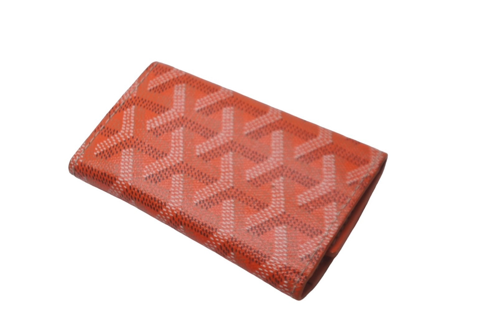 GOYARD ゴヤール キーケース サンミッシェル ヘリンボーン柄 オーダーカラー オレンジ 美品 中古 60849 – Casanova  Vintage