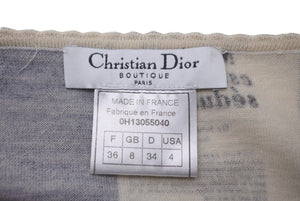 極美品 Christian Dior クリスチャンディオール ジョンガリアーノ トップス ビスチェ ニュースペーパー 0H13055040 サイズ36 60883