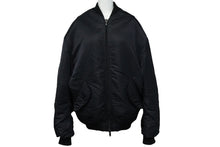 画像をギャラリービューアに読み込む, BALENCIAGA バレンシアガ ブルゾン SINNER MA1 18SS B520 486241 TWD13 ブラック サイズ44 美品 中古 60893