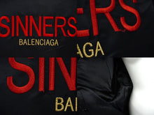 画像をギャラリービューアに読み込む, BALENCIAGA バレンシアガ ブルゾン SINNER MA1 18SS B520 486241 TWD13 ブラック サイズ44 美品 中古 60893