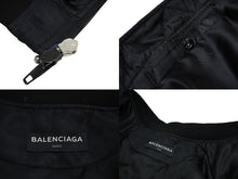 画像をギャラリービューアに読み込む, BALENCIAGA バレンシアガ ブルゾン SINNER MA1 18SS B520 486241 TWD13 ブラック サイズ44 美品 中古 60893