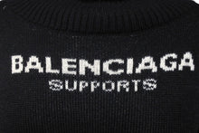 画像をギャラリービューアに読み込む, BALENCIAGA バレンシアガ ニット WFPロゴ ウール オーバーサイズ タートルネック K80 542703 T1507 サイズXL 美品 中古 60894