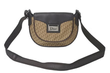 Load image into Gallery viewer, Christian Dior クリスチャンディオール ショルダーバッグ トロッター柄 キャンバス レザー ブラウン ベージュ 美品 中古 60933