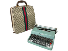 画像をギャラリービューアに読み込む, GUCCI グッチ インテリア タイプライターケース オリベッティコラボ GGスプリームキャンバス シェリーライン 良品 中古 60957