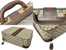 画像をギャラリービューアに読み込む, GUCCI グッチ インテリア タイプライターケース オリベッティコラボ GGスプリームキャンバス シェリーライン 良品 中古 60957