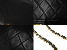 画像をギャラリービューアに読み込む, CHANEL シャネル マトラッセ チェーンショルダーバッグ ココマーク 5番台 プッシュロック ブラック ラムスキン ゴールド金具 美品 中古 60963