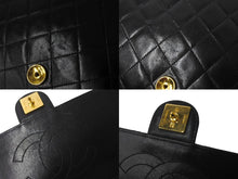 画像をギャラリービューアに読み込む, CHANEL シャネル マトラッセ チェーンショルダーバッグ ココマーク 5番台 プッシュロック ブラック ラムスキン ゴールド金具 美品 中古 60963