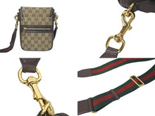 画像をギャラリービューアに読み込む, 新品同様品 GUCCI × PALACE グッチ×パレス ショルダーバッグ GGキャンバス シェリーライン 723142 ベージュ ブラウン 61005