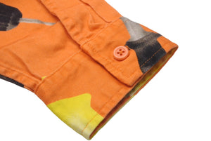 Supreme Long Sleeve Shirt Drills Work Shirt Drill Shirt 19SS Size M Orange Good Condition Used 61047