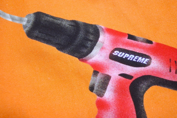 Supreme Long Sleeve Shirt Drills Work Shirt Drill Shirt 19SS Size M Orange Good Condition Used 61047