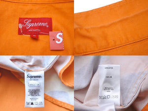 Supreme Long Sleeve Shirt Drills Work Shirt Drill Shirt 19SS Size M Orange Good Condition Used 61047