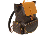 画像をギャラリービューアに読み込む, 極美品 LOUIS VUITTON ルイヴィトン リュック トリオ・バックパック モノグラム ヴァージル M44658 中古 61077