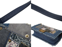 画像をギャラリービューアに読み込む, 極美品 CHANEL シャネル ボーイシャネル チェーンショルダーバッグ 20番台 デニムパッチワーク インディゴ ゴールド金具 中古 61081