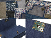 画像をギャラリービューアに読み込む, 極美品 CHANEL シャネル ボーイシャネル チェーンショルダーバッグ 20番台 デニムパッチワーク インディゴ ゴールド金具 中古 61081