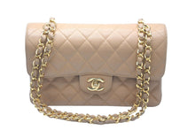 画像をギャラリービューアに読み込む, 極美品 CHANEL マトラッセ Wフラップ チェーンショルダー キャビアスキン 6番台 23cm ショルダーバッグ ベージュ ゴールド金具 中古 61101