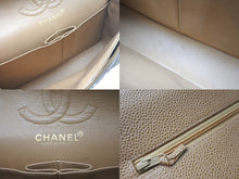 画像をギャラリービューアに読み込む, 極美品 CHANEL マトラッセ Wフラップ チェーンショルダー キャビアスキン 6番台 23cm ショルダーバッグ ベージュ ゴールド金具 中古 61101