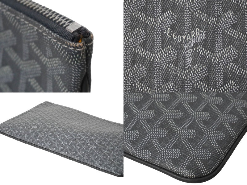 極美品 GOYARD ゴヤール クラッチバッグ セナGM グレー ゴヤールディンキャンバス シルバー金具 中古 59205 – Casanova  Vintage