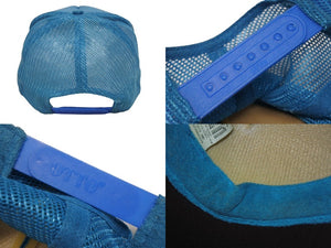 KAPITAL キャピタル キャップ DENIM MEN LOVES CATS K2204XH528 ポリエステル ナイロン ブルー イエロー ONE SIZE 美品 中古 4b006114