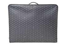 Load image into Gallery viewer, GOYARD ゴヤール トランク カラベル50 折りたたみ可能 ヘリンボーン柄 オーダーカラー グレー シルバー金具 美品 中古 61143
