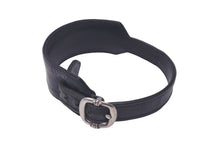 Load image into Gallery viewer, CHROME HEARTS クロムハーツ R&amp;R Tiny Buckle タイニーバックル レザー ブレスレット ブラック レザー シルバー925 サイズ1 良品 中古 61170