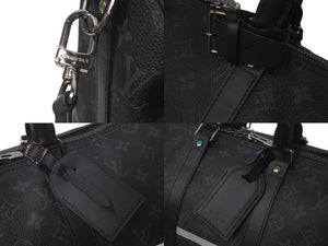 Very good condition LOUIS VUITTON Boston bag Keepall Bandouliere 55 Hiroshi Fujiwara Fragment Black M43413 Used 61193