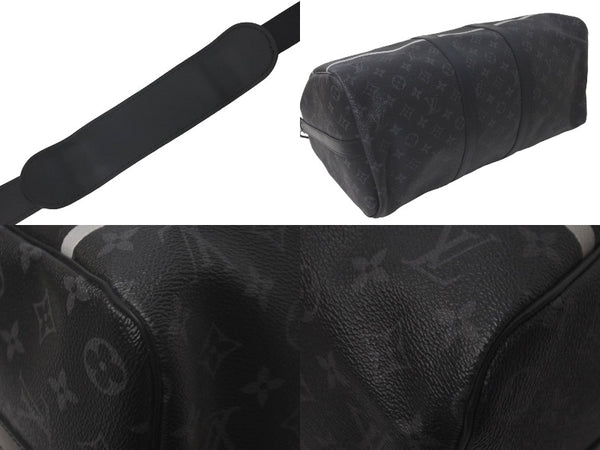 Very good condition LOUIS VUITTON Boston bag Keepall Bandouliere 55 Hiroshi Fujiwara Fragment Black M43413 Used 61193