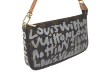 Load image into Gallery viewer, LOUIS VUITTON ルイヴィトン アクセポ ポシェット アクセソワール M92192 モノグラムグラフィティ ホワイト 美品 中古 61208