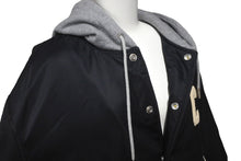 Load image into Gallery viewer, 極美品 CELINE セリーヌ フード付き オーバーサイズ テディジャケット サイズ48 ブラック ナイロン 2W15A227R 中古 61216