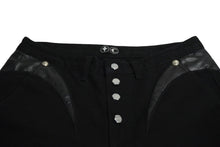 Load image into Gallery viewer, Thug Club サグクラブ TC レザー ウォッシング デニムパンツ サイズ3 ブラック コットン TC24PT0603 美品 中古 61217