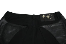 Load image into Gallery viewer, Thug Club サグクラブ TC レザー ウォッシング デニムパンツ サイズ3 ブラック コットン TC24PT0603 美品 中古 61217