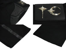 Load image into Gallery viewer, Thug Club サグクラブ TC レザー ウォッシング デニムパンツ サイズ3 ブラック コットン TC24PT0603 美品 中古 61217