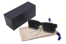 Load image into Gallery viewer, LOUIS VUITTON ルイヴィトン ミリオネア 1.1 サングラス グリーン 大理石 スクエア 58□17 Z1167E 美品 中古 61218