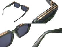 Load image into Gallery viewer, LOUIS VUITTON ルイヴィトン ミリオネア 1.1 サングラス グリーン 大理石 スクエア 58□17 Z1167E 美品 中古 61218