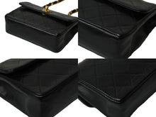 Load image into Gallery viewer, CHANEL シャネル ミニマトラッセ14 ハーフフラップ チェーンショルダーバッグ 1番台 ブラック ゴールド金具 美品 中古 61227