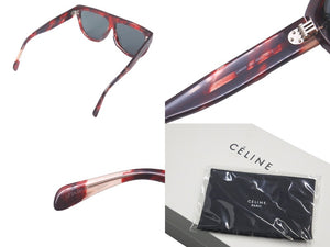 新品未使用 CELINE セリーヌ サングラス サイズ60◻︎12 150 レッド プラスチック CL40001F 54N 中古 61244