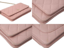 Load image into Gallery viewer, CHANEL シャネル ショルダーバッグ チェーンウォレット A33814 マトラッセ ラムスキン 24番台 ゴールド金具 良品 中古 61279