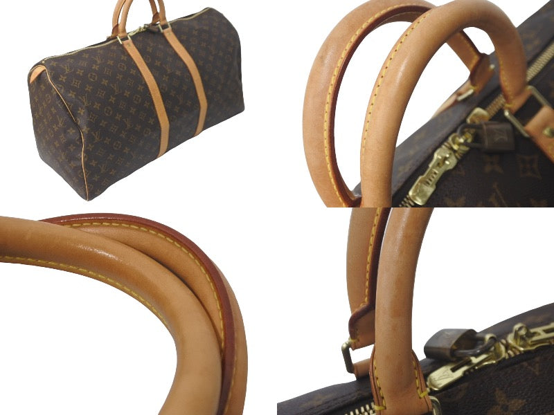 LOUIS VUITTON ルイヴィトン ボストンバッグ キーポル55 M41424 モノグラム ブラウン PVC レザー 美品 中古 61295 –  Casanova Vintage