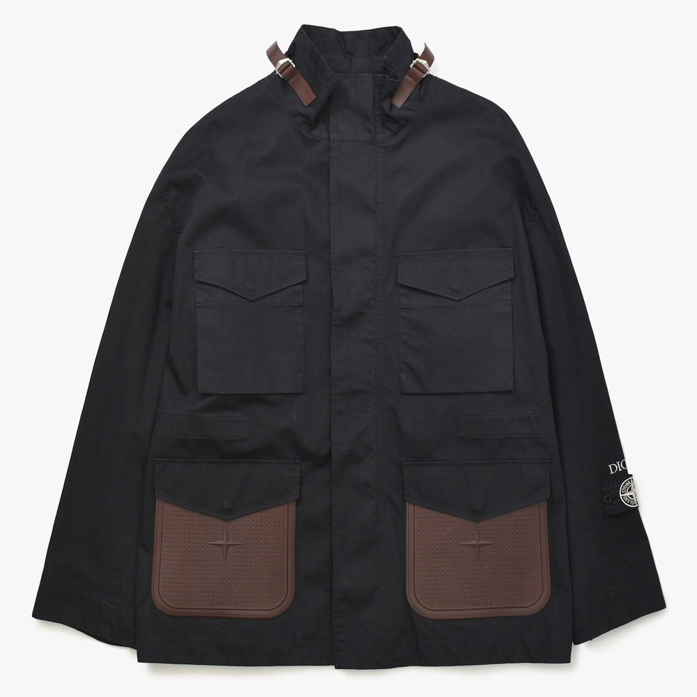 極美品 Christian Dior クリスチャンディオール × Stone Island ストーンアイランド フィールドジャケット 493C403A6144 サイズ50 中古 4a006130