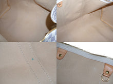 画像をギャラリービューアに読み込む, LOUIS VUITTON ルイヴィトン ボストンバッグ キーポル50 ダミエアズール N41430 ホワイト 美品 中古 61304