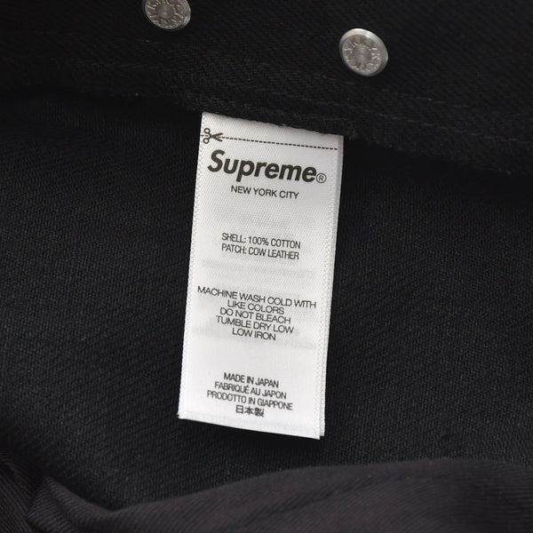 極美品 Supreme シュプリーム リジッド セルビッチ デニム ロゴパッチ コットン サイズ36 ブラック 中古 4a006132