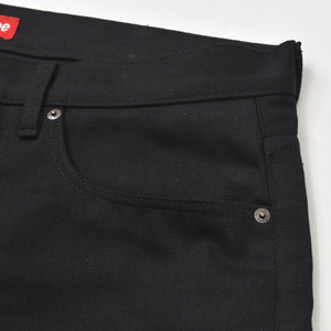 極美品 Supreme シュプリーム リジッド セルビッチ デニム ロゴパッチ コットン サイズ36 ブラック 中古 4a006132