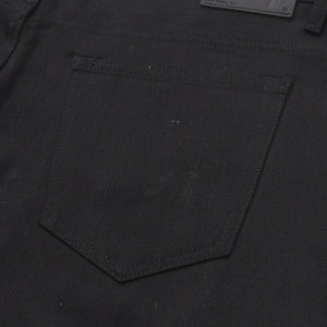 極美品 Supreme シュプリーム リジッド セルビッチ デニム ロゴパッチ コットン サイズ36 ブラック 中古 4a006132