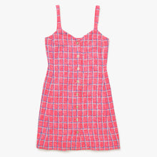Load the image into the gallery viewer. 極美品 CHANEL シャネル 24SS クルーズコレクション ツイード キャミソール ワンピース P76664V68503 サイズ36 ココマーク 中古 4a006138