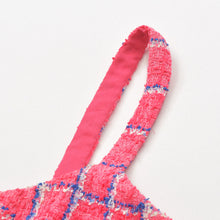 Load the image into the gallery viewer. 極美品 CHANEL シャネル 24SS クルーズコレクション ツイード キャミソール ワンピース P76664V68503 サイズ36 ココマーク 中古 4a006138