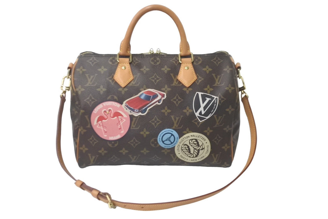 LOUIS VUITTON ルイヴィトン スピーディ バンドリエール30 ハンドバッグ M43231 モノグラム ワールドツアー 美品 中古  61392 – Casanova Vintage