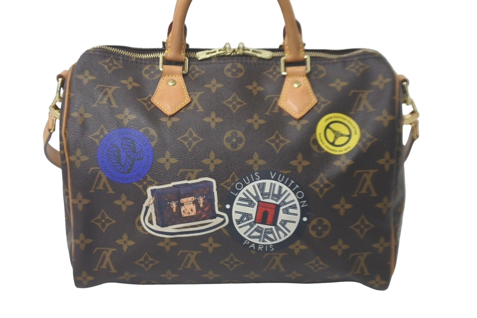 LOUIS VUITTON ルイヴィトン スピーディ バンドリエール30 ハンドバッグ M43231 モノグラム ワールドツアー 美品 中古  61392 – Casanova Vintage